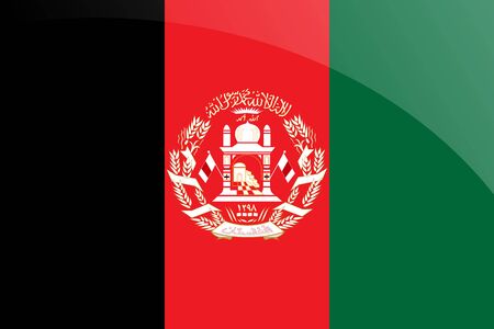 Afghanistan Flag vector illustrationのイラスト素材