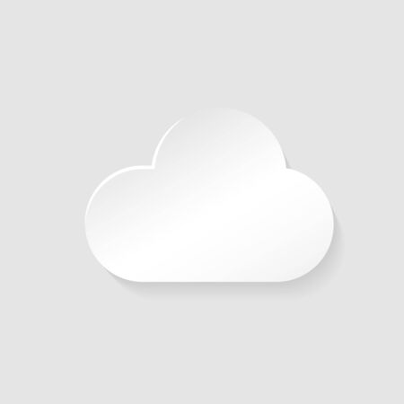 Clouds on gray background. Vector illustrationのイラスト素材