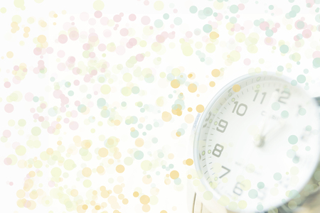 soft colorful watch bokehの写真素材