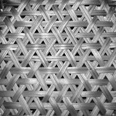 Basketwork in black and white background pattern