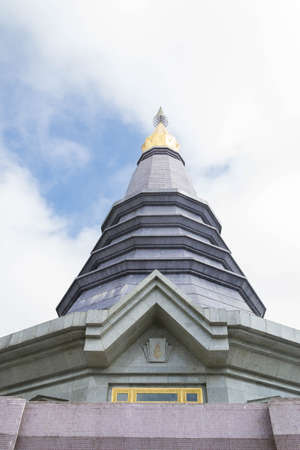 Beautiful thai temple with blue skyの写真素材