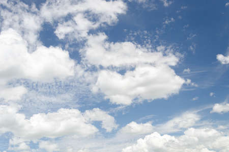 Nice clouds in deep blue sky