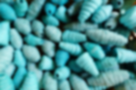 Blur of blue threads for backgroundの写真素材