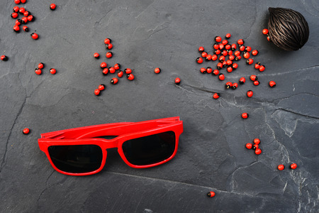 Summer sunglasses for backgroundの写真素材