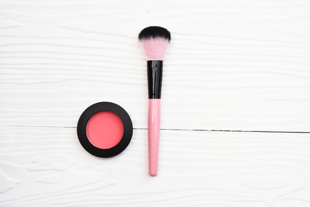 collection of make up and cosmetic beauty products arrangedの写真素材