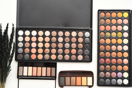 collection of make up and cosmetic beauty products arrangedの写真素材