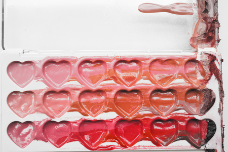 collection of make up and cosmetic beauty products arrangedの写真素材