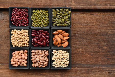 collection of different legumes for background