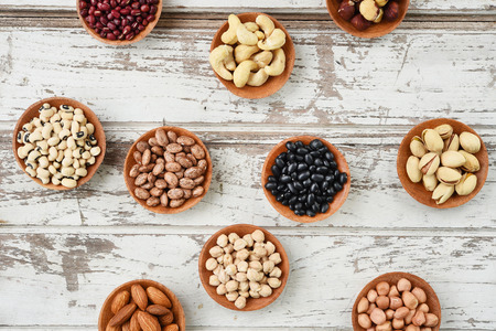 collection of different legumes for backgroundの写真素材
