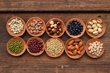 collection of different legumes for backgroundの写真素材