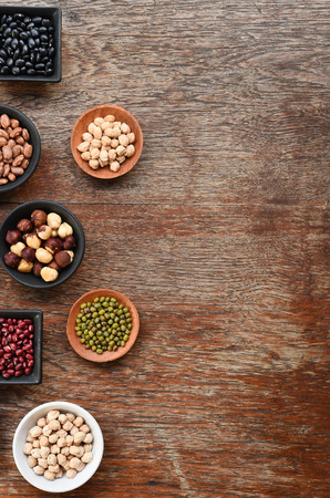 collection of different legumes for backgroundの写真素材