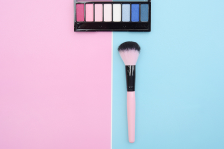 collection of make up and cosmetic beauty products arrangedの写真素材