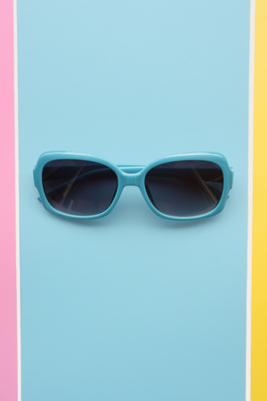 Modern fashionable sunglasses for backgroundの写真素材