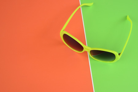 Modern fashionable sunglasses for backgroundの写真素材