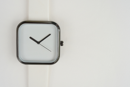 close up of white wrist watches for backgroundの写真素材