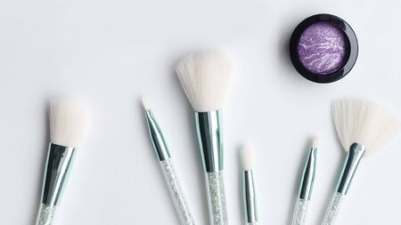 collection of make up and cosmetic beauty products arranged