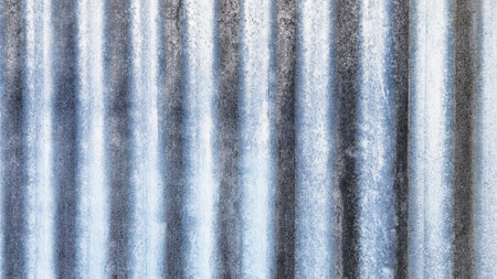 Old zinc surface background or the tin roof background with the rustの写真素材