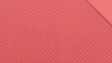 close up of red fabric texture for backgroundの写真素材