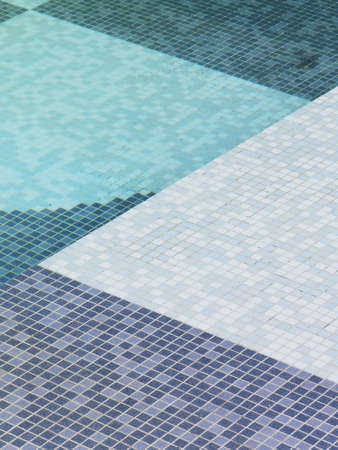 Background of rippled water in swimming poolの写真素材