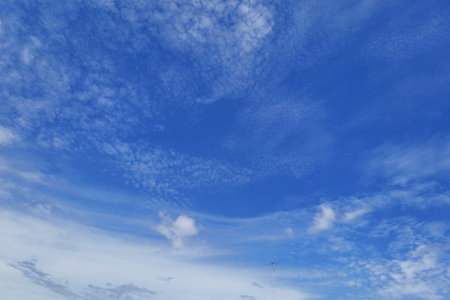Beautiful blue sky with cloud in natureの写真素材