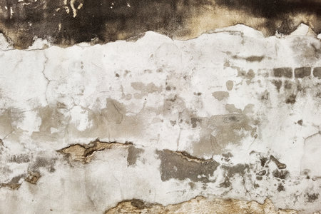 Concrete cement cracked wall texture for backgroundの写真素材