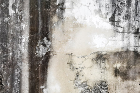 Concrete cement cracked wall texture for backgroundの写真素材