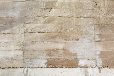 Concrete cement cracked wall texture for backgroundの写真素材