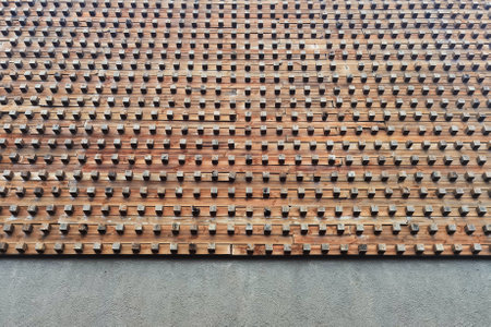 close up of wooden texture for backgroundの写真素材