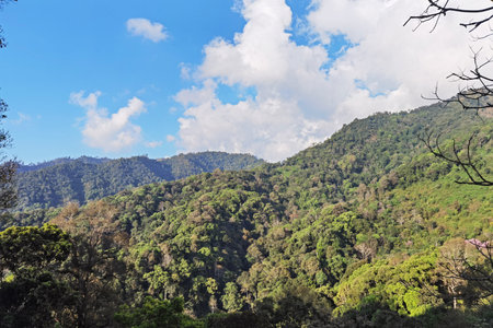 Beautiful landscape with mountains view, Thailandの写真素材