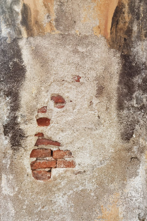 Concrete cement cracked wall texture for backgroundの写真素材