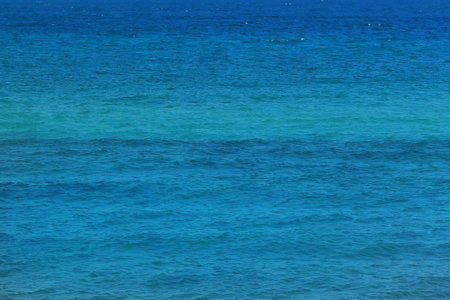 close up of blue sea water surface natural backgroundの写真素材