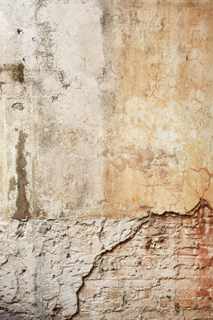 Concrete cement cracked wall texture for backgroundの写真素材