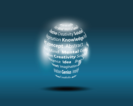 Light bulb on black background with copy textのイラスト素材