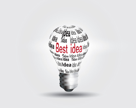 Light bulb idea concept   Vector illustration のイラスト素材