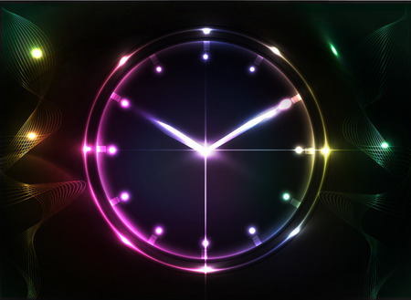 abstract clock background - conceptual vectorのイラスト素材