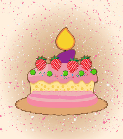 Cartoon cakeのイラスト素材