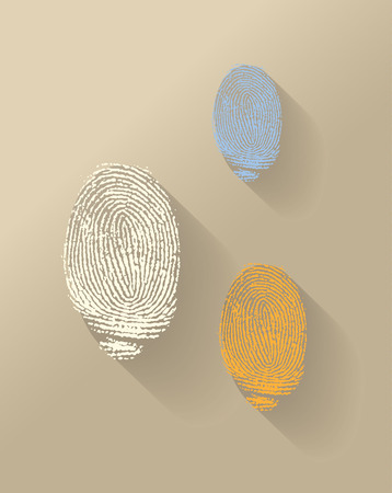 vector finger printのイラスト素材