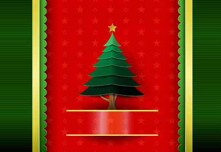 Christmas Greeting Card. Merry Christmas lettering, vector illustrationのイラスト素材