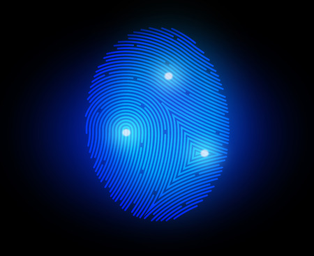 Vector illustration  finger printのイラスト素材