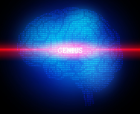 Vector illustration creative brain concept backgroundのイラスト素材