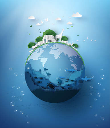 World Wildlife Day with the animalの写真素材