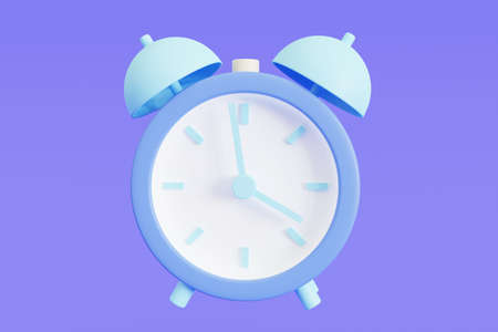 3d alarm clock icon. Simple 3d illustration.