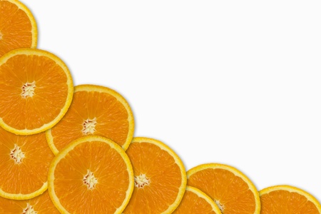 The frame is made from orange background の写真素材