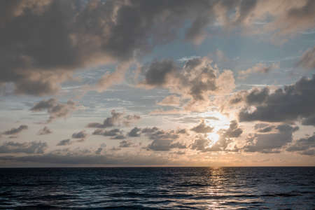 blue sky and sunの写真素材