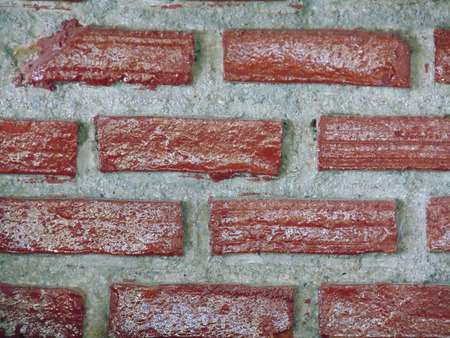 Modern red brick wall.の写真素材