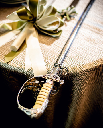 Cake cutting swordの写真素材