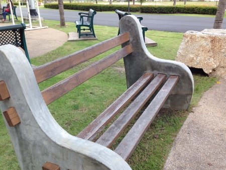 Field chair in the gardenの素材