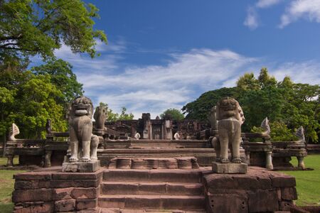 Phimai historical park ,nakornratchasima ,thailandの写真素材