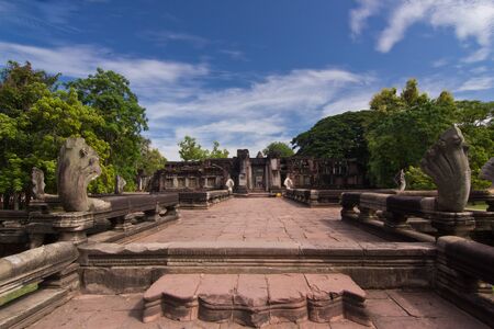 Phimai historical park ,nakornratchasima ,thailandの写真素材