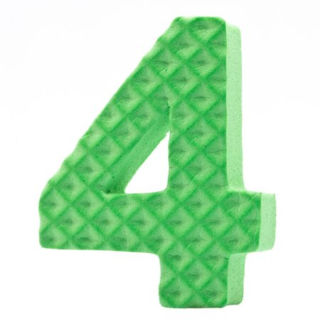 Alphabet Letter foam on white backgroundの写真素材